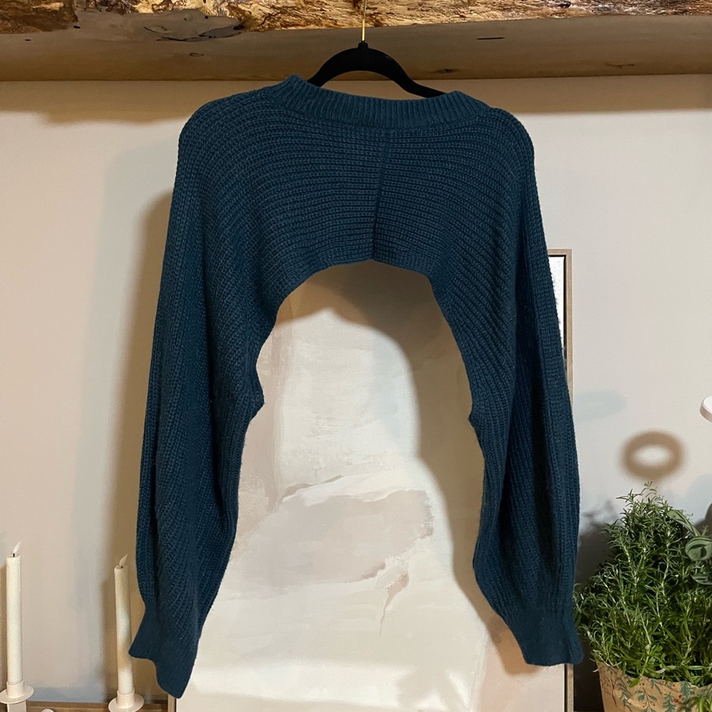 Teal Women's Bodyless Sweater Shrug